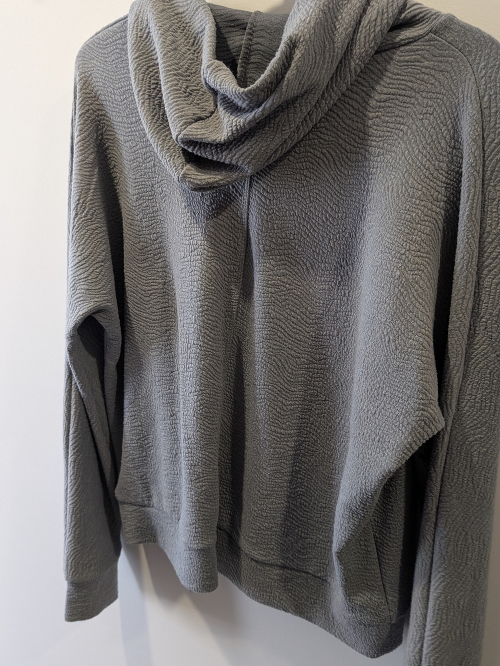 ZYIA Gray Textured Funnel Neck Pullover Sweater - Picture 2 of 2